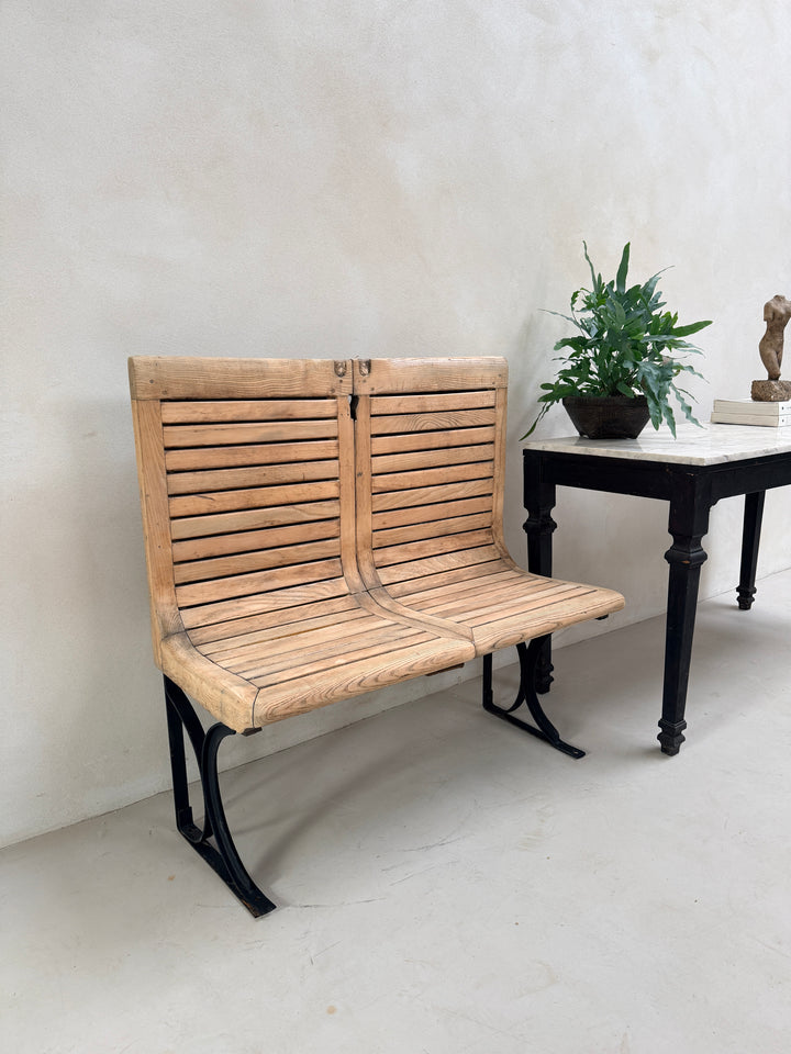 Vintage Paris Metro Hall Bench