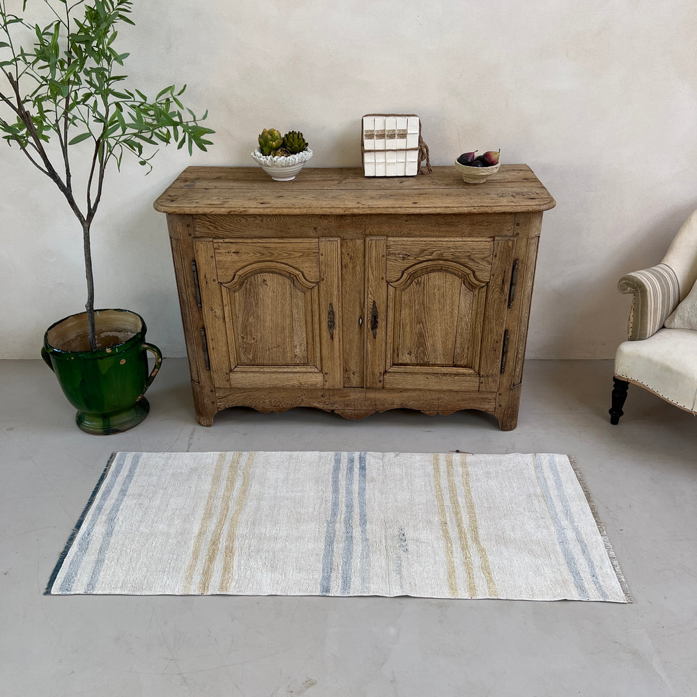 Vintage Stripe linen runner No: 4, 67cm x 173cm
