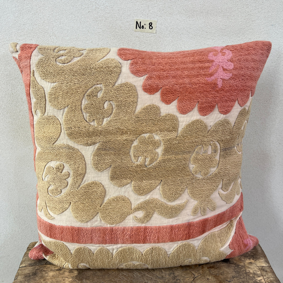 Vintage Suzani Embroidered Cushion