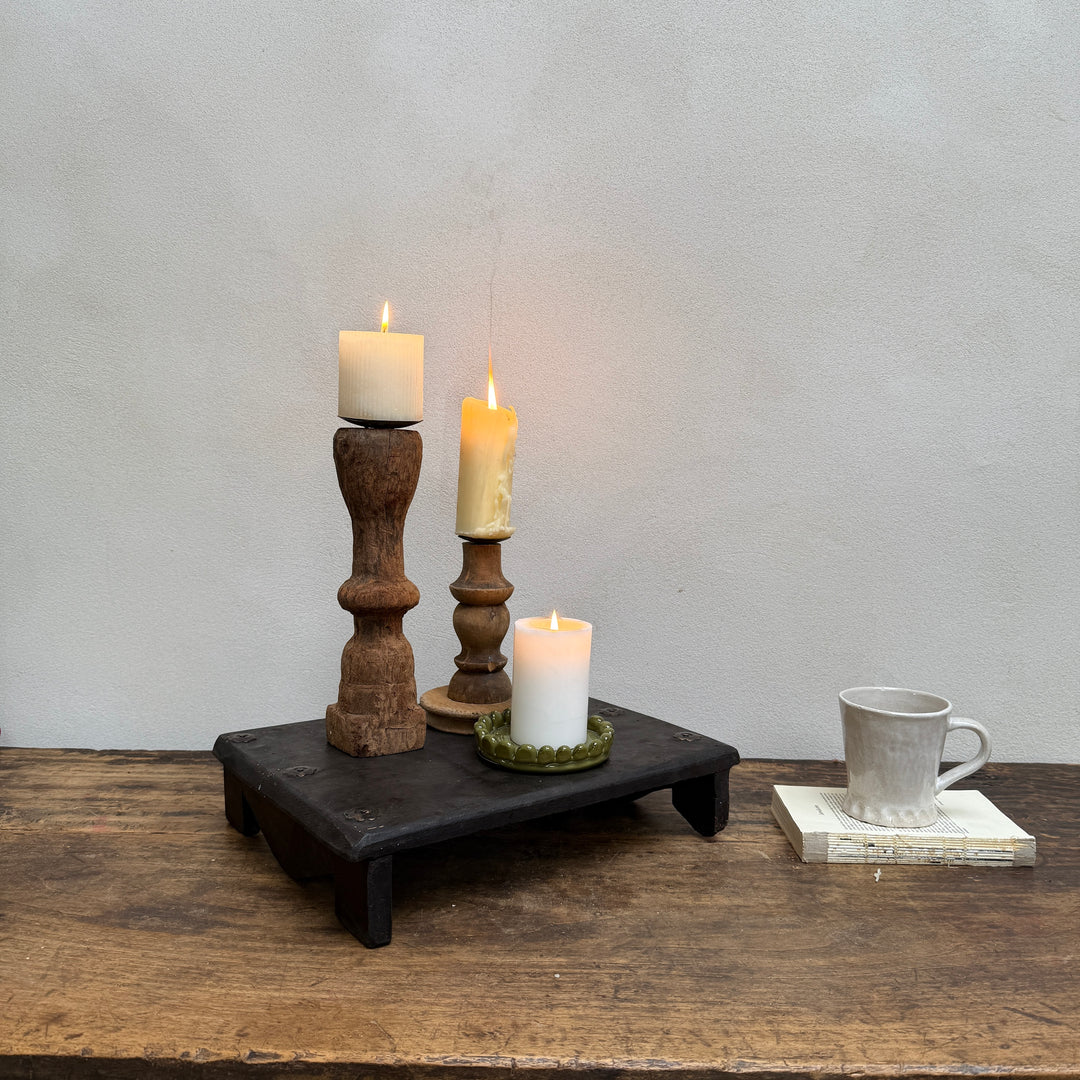 Vintage Wooden Bajot Display Stand