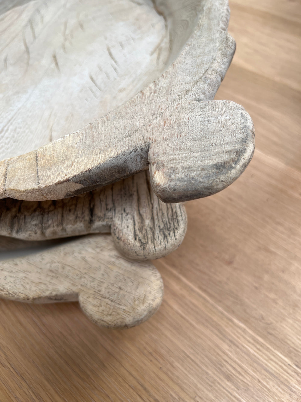 Vintage Wooden Chapati Bowl | Small