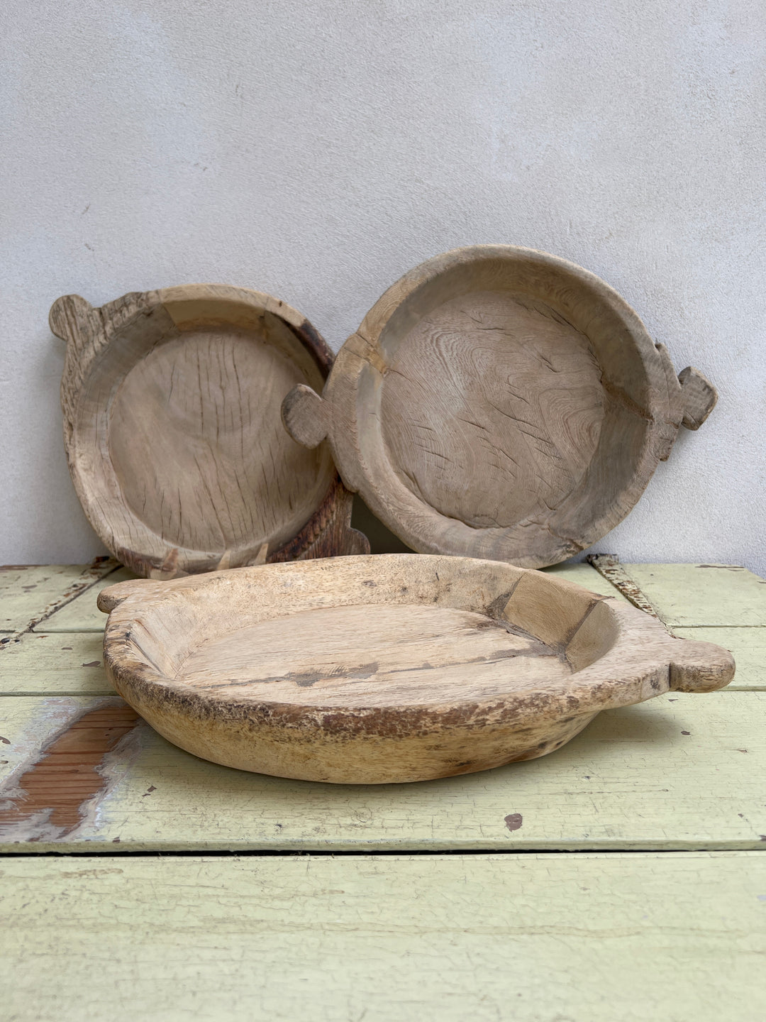Vintage Wooden Chapati Bowl | Small
