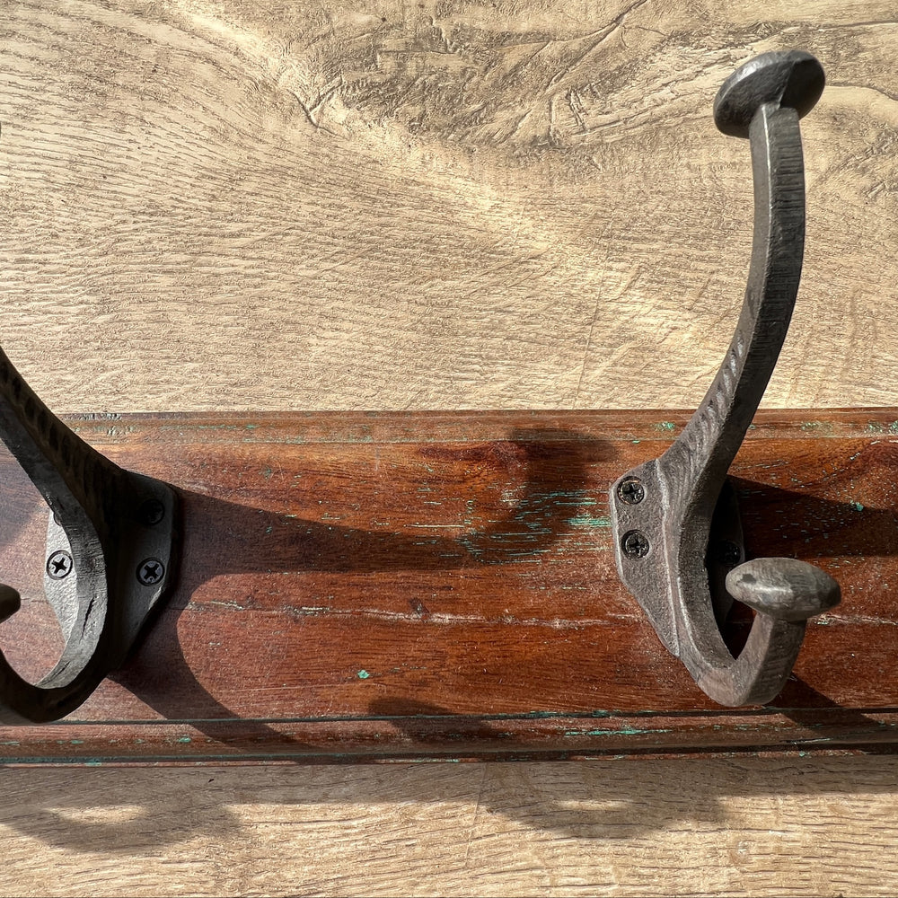 Vintage Wooden Coat Rack | 3 Hooks