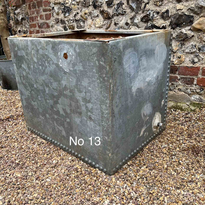 Vintage galvanised water tanks