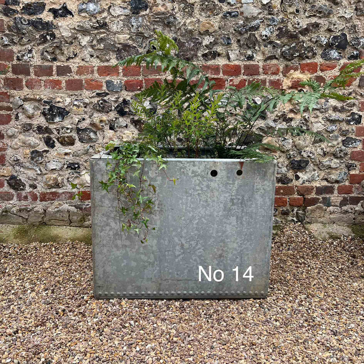 Vintage galvanised water tanks