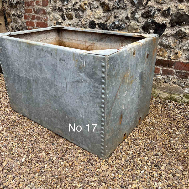 Vintage galvanised water tanks