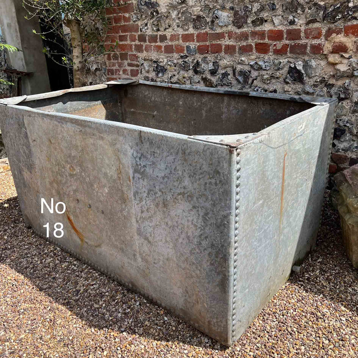 Vintage galvanised water tanks