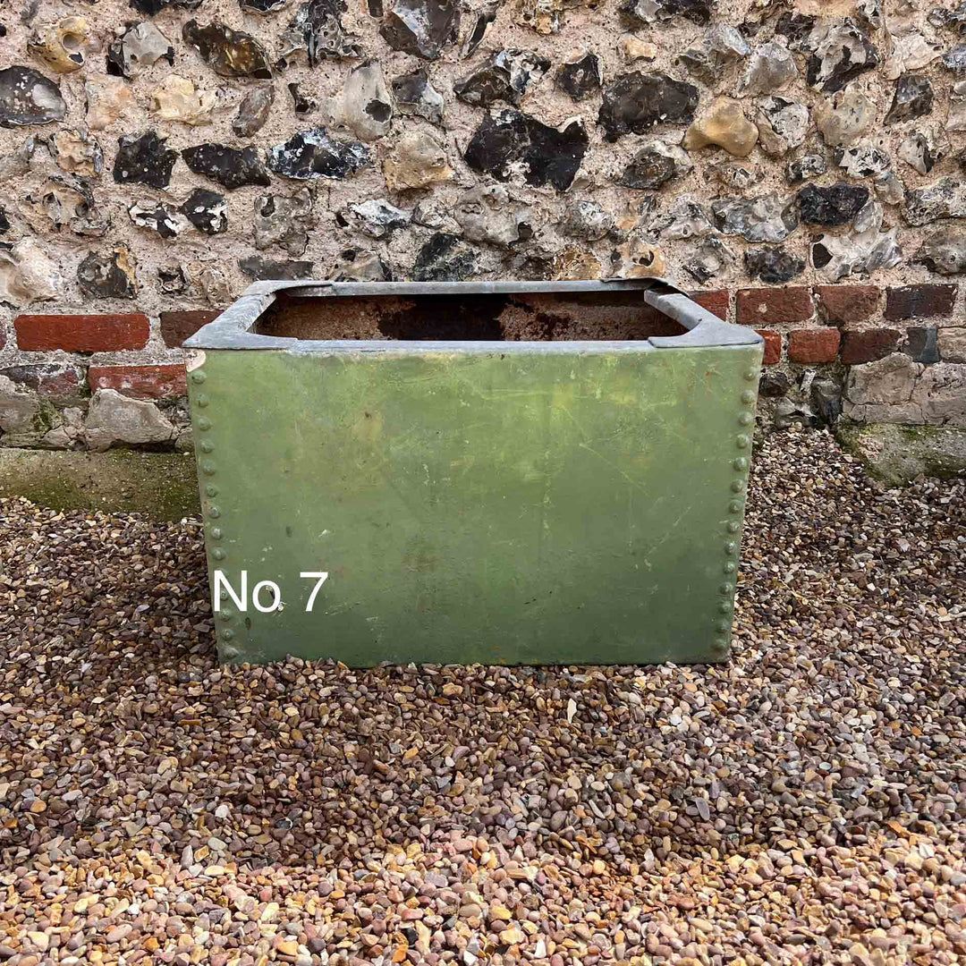 Vintage galvanised water tanks