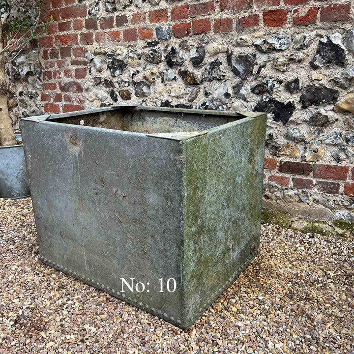 Vintage galvanised water tanks