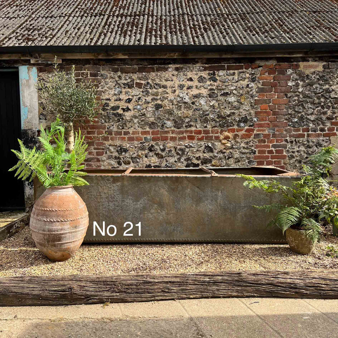 Vintage galvanised water tanks