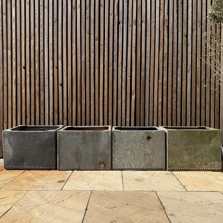 Vintage galvanised water tanks