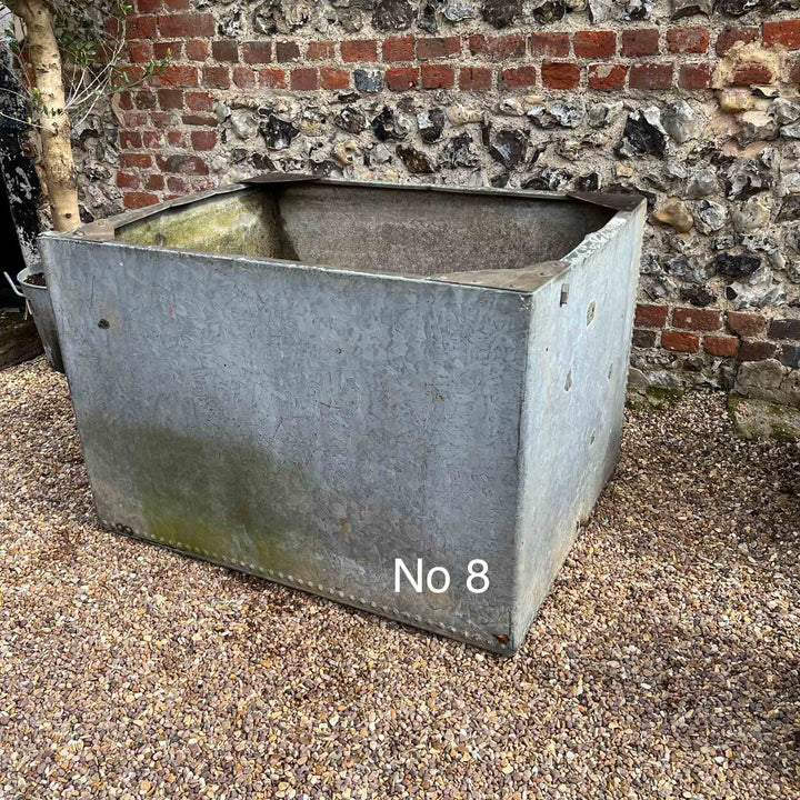 Vintage galvanised water tanks