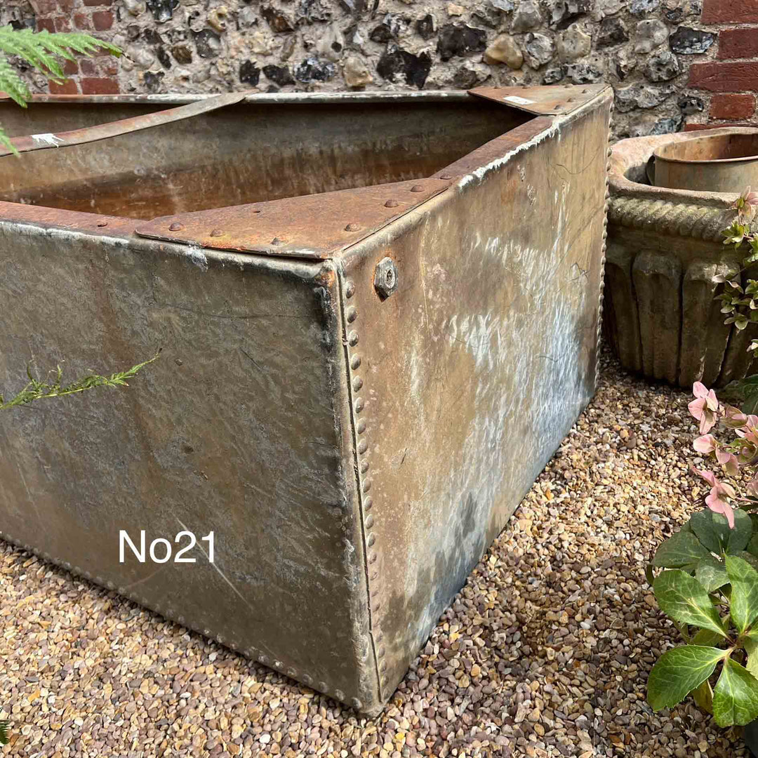 Vintage galvanised water tanks