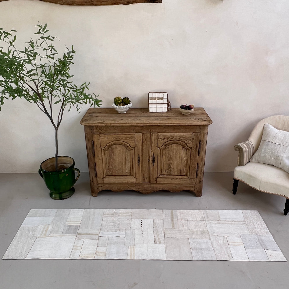 Vintage linen Patchwork runner No: 3, 66cm x 270cm