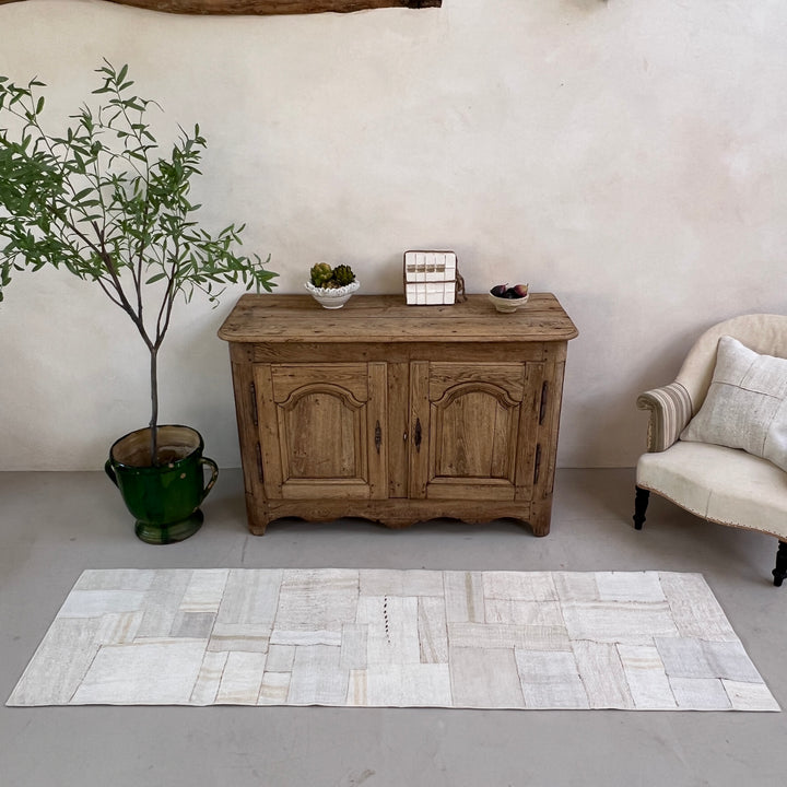 Vintage linen Patchwork runner No: 3, 66cm x 270cm