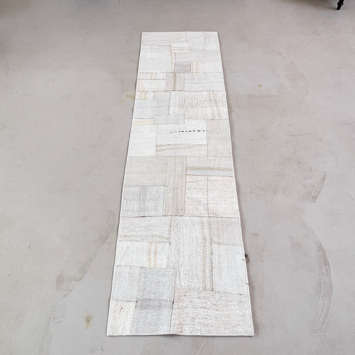 Vintage linen Patchwork runner No: 3, 66cm x 270cm
