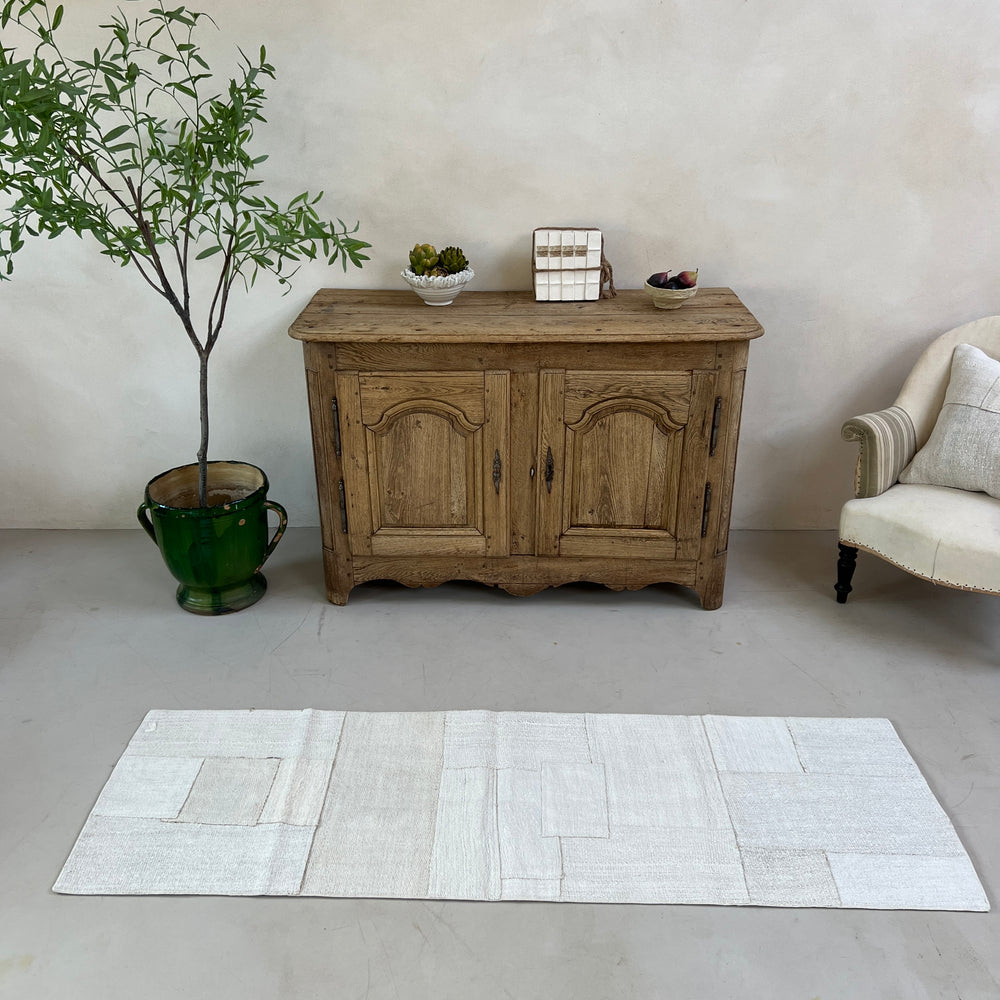 Vintage linen Patchwork runner No: 5, 64cm x 203cm