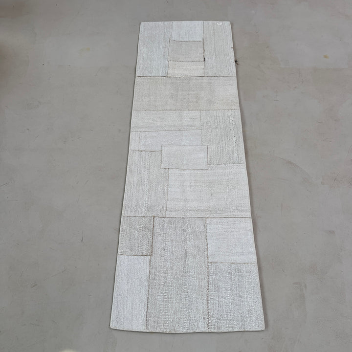 Vintage linen Patchwork runner No: 5, 64cm x 203cm