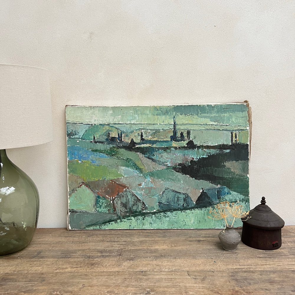 Vintage oil painting on canvas | La Vallee Village