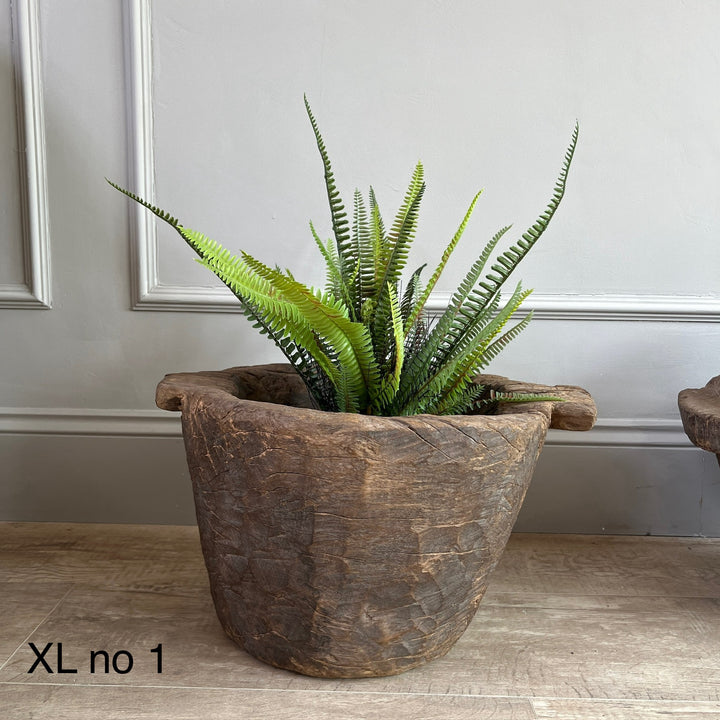 Vintage wooden Tribal Mortar