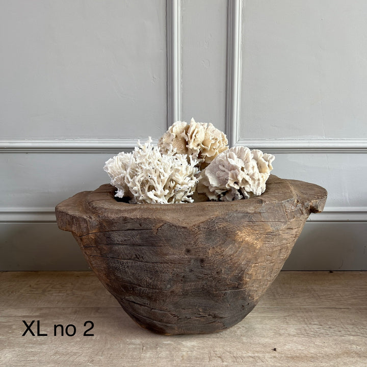 Vintage wooden Tribal Mortar 