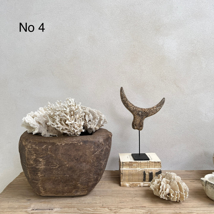 Vintage wooden Tribal Mortar