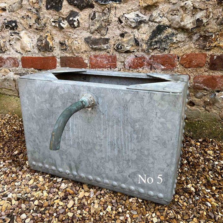 Vintage galvanised water tanks