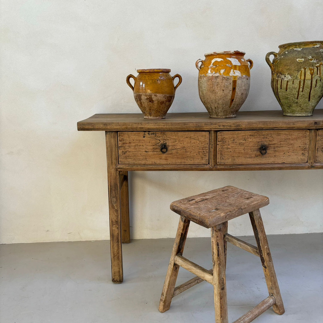 Antique Elm Console Table | Giselle