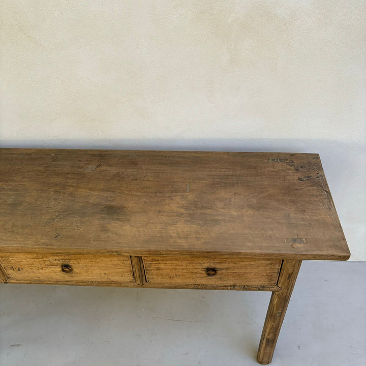 Antique Elm Console Table | Giselle