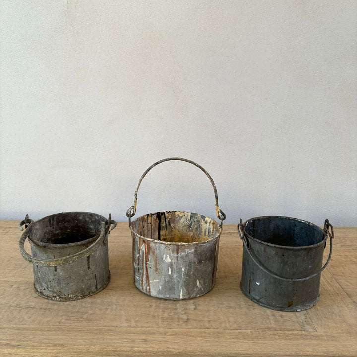 Vintage Rustic Paint Pots