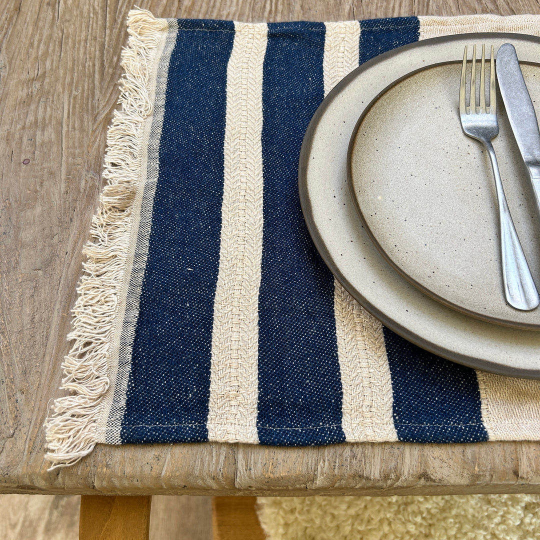 Wide Stripe linen Placemat
