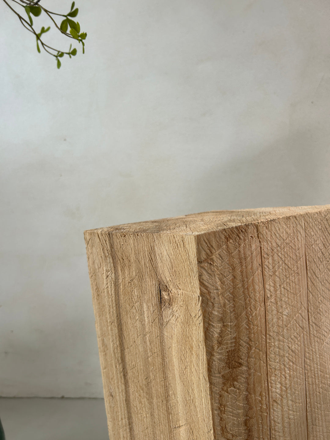 Wooden oak plinths