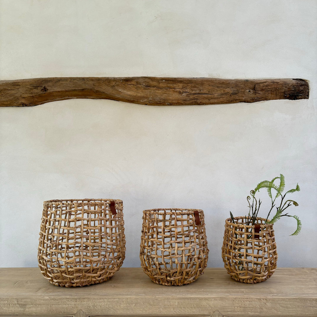 Woven Water Hyacinth Baskets