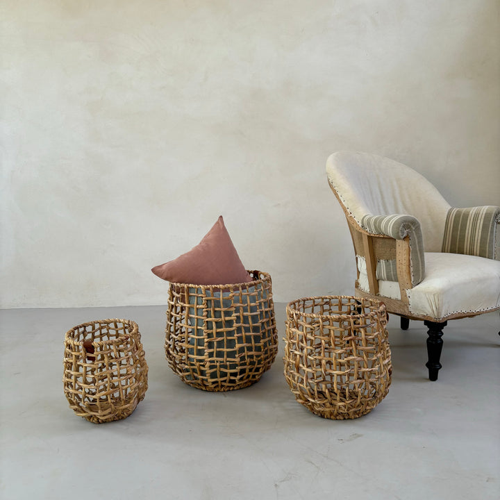 Woven Water Hyacinth Baskets