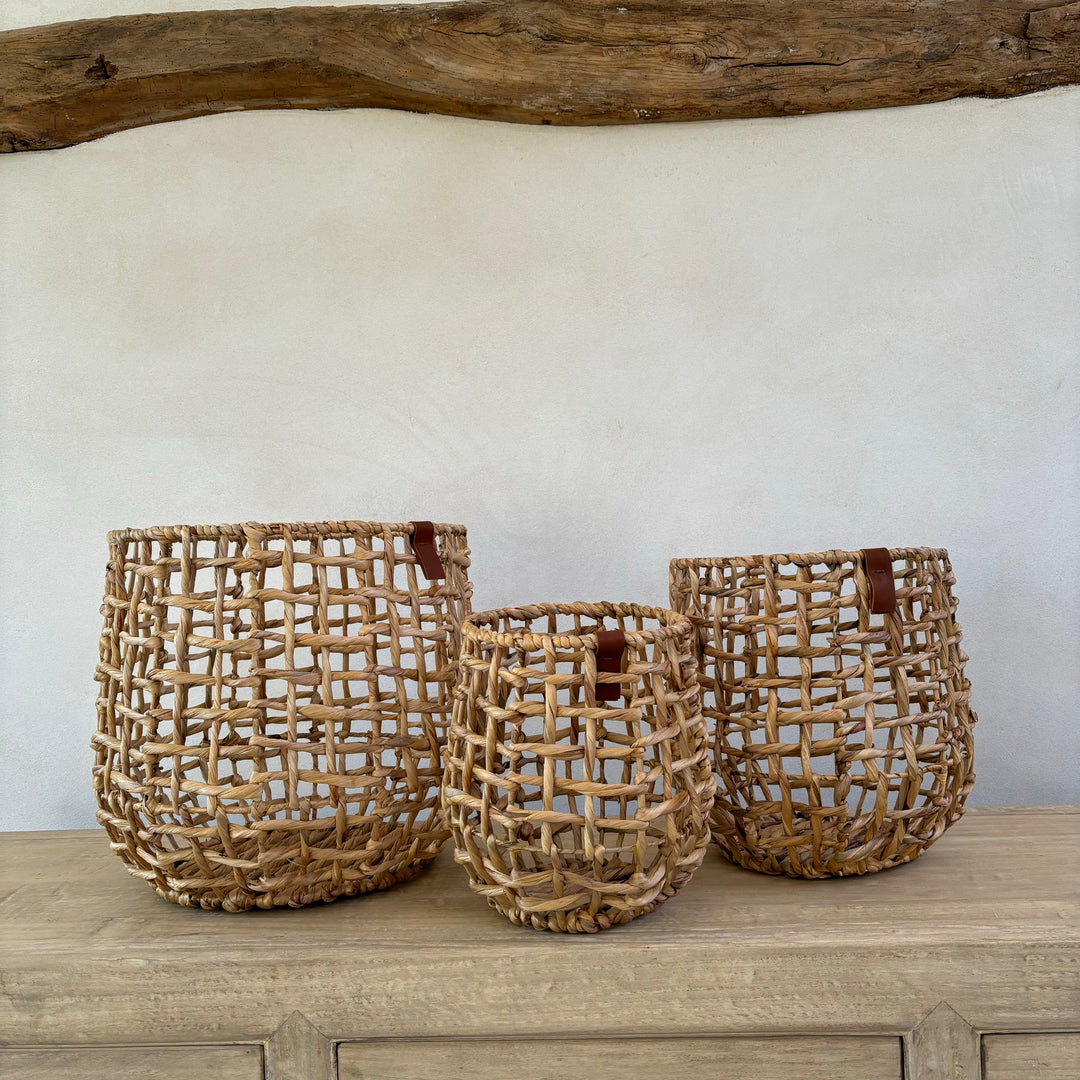 Woven Water Hyacinth Baskets