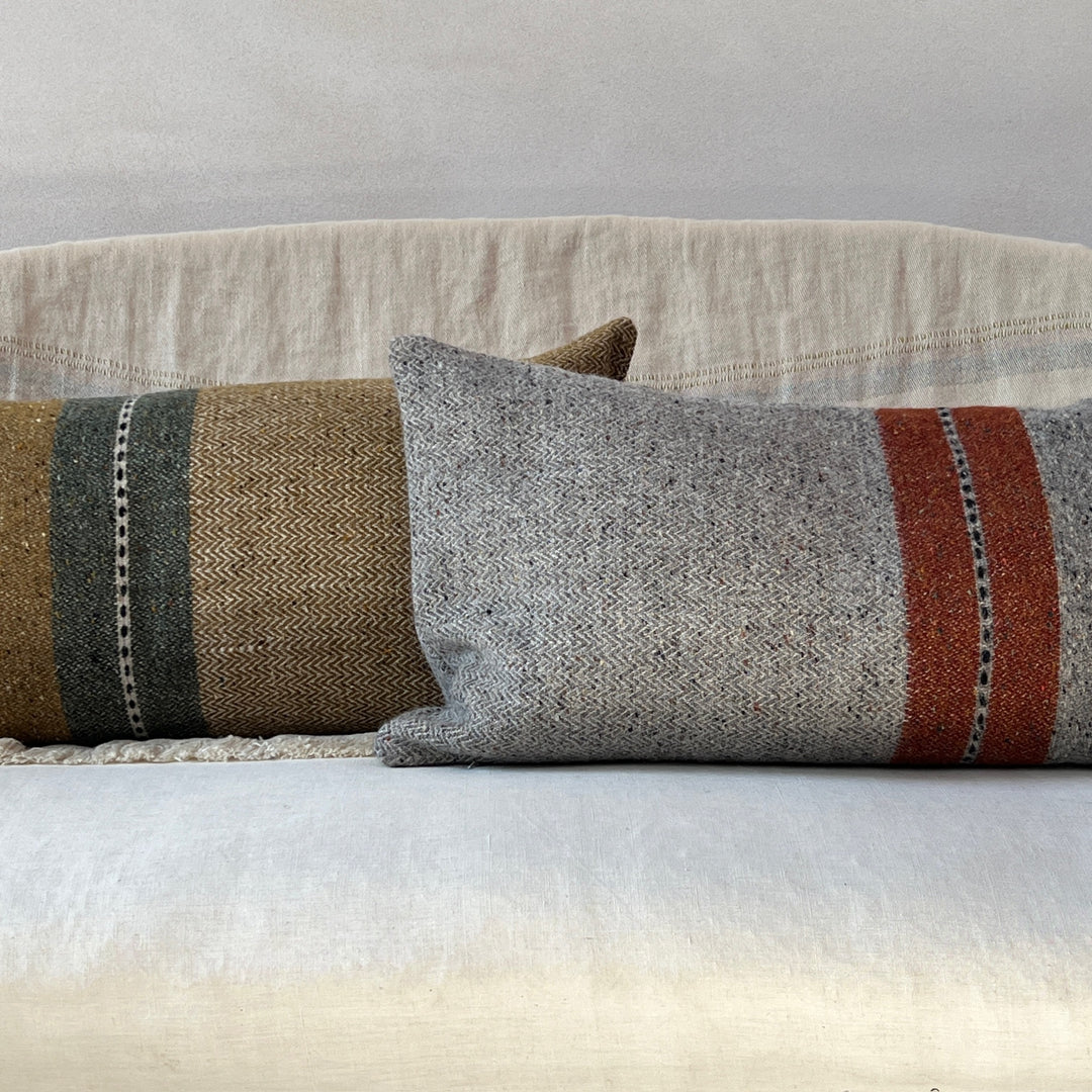 Woven striped Bolster cushion Montana