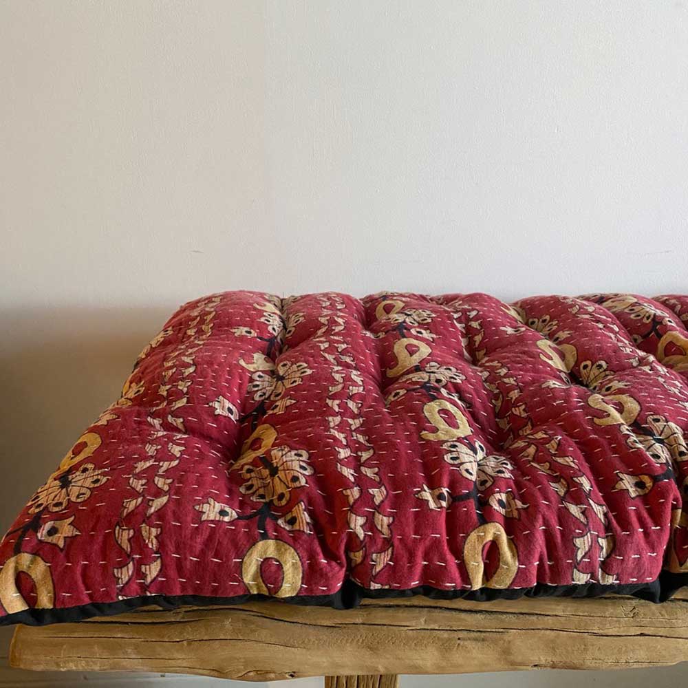 Vintage Sari Kantha mattress | Abya