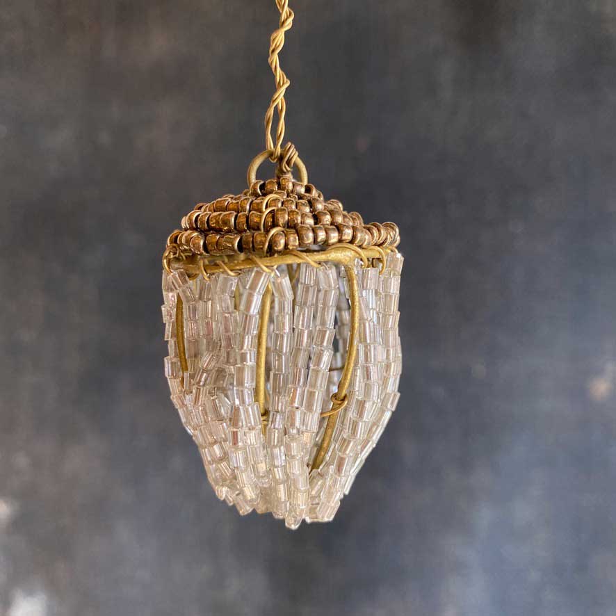 Beaded Acorn Tree Decoration | Walther and Co