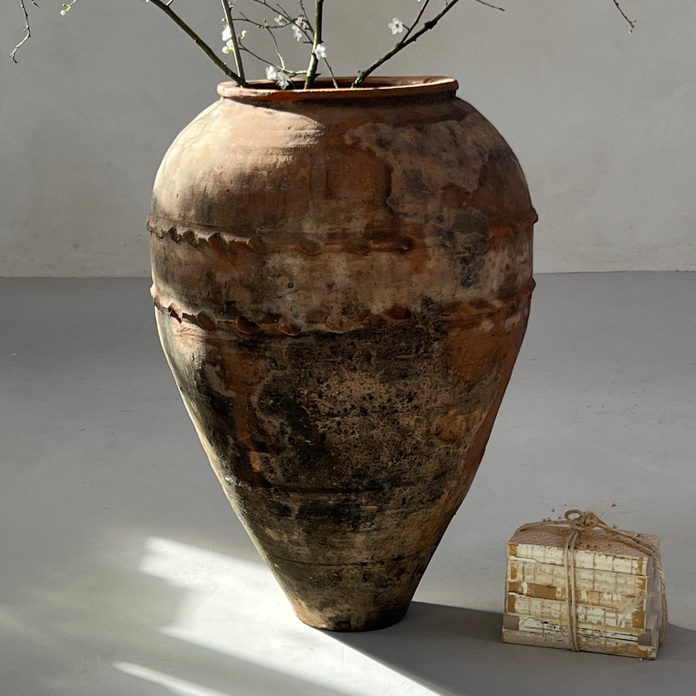 Vintage Turkish urn Antique Mediterranean Urn Adriana