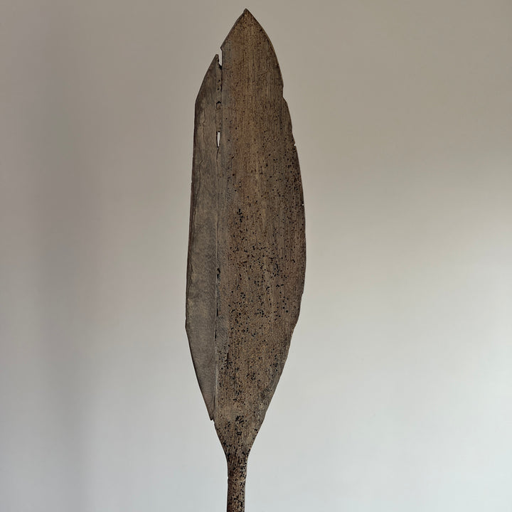 Antique wooden Paddle on Stand