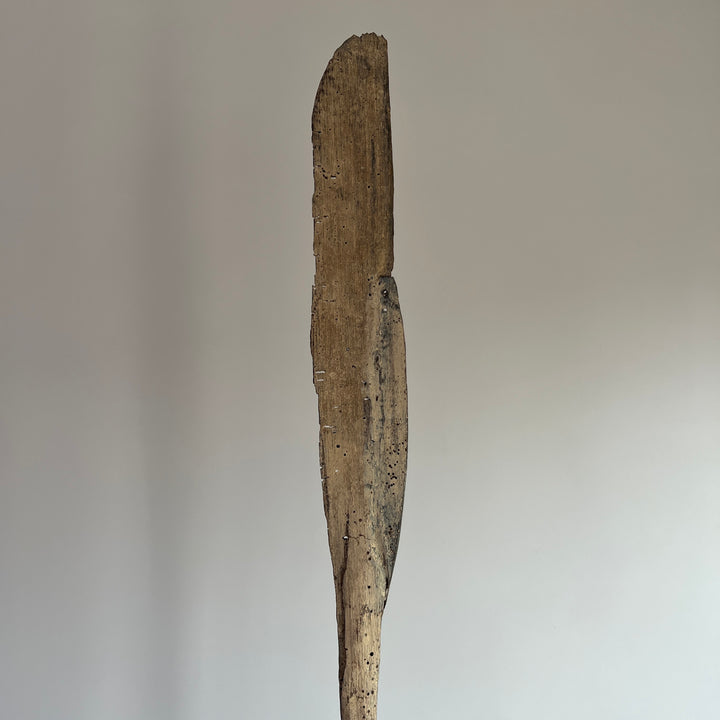 Antique wooden Paddle on Stand