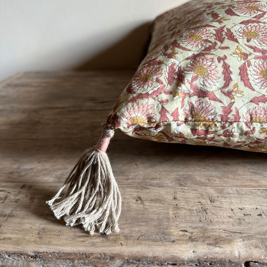 Flora Linen Cushion | Autumn