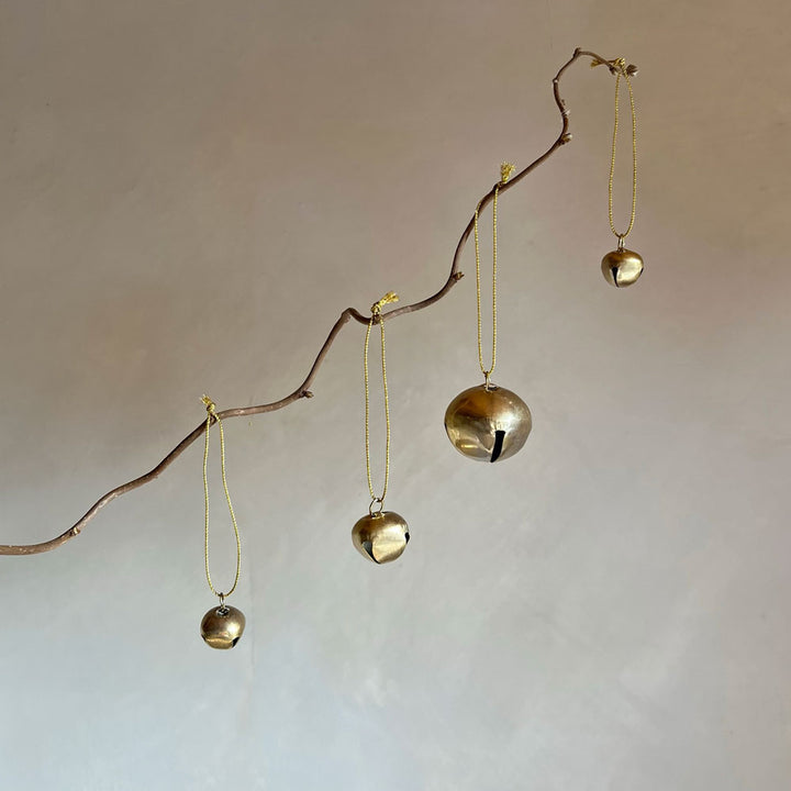 Four Gold Bells Decorations | Assorted