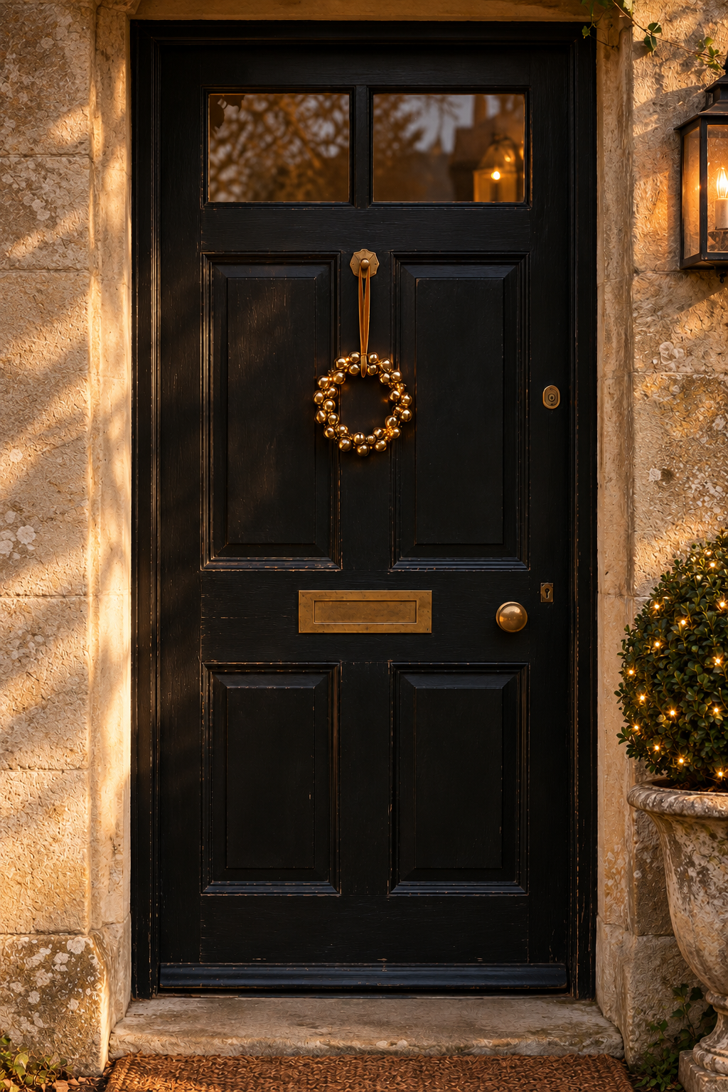 Brass Bell Christmas Wreath | 18cm