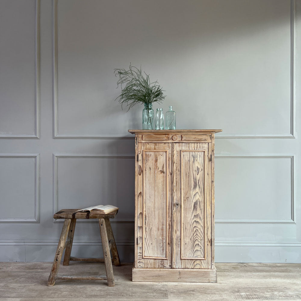 Antique narrow pine cupboard | Blenheim