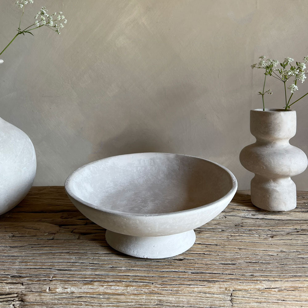 Stoneware neutral bowl | S