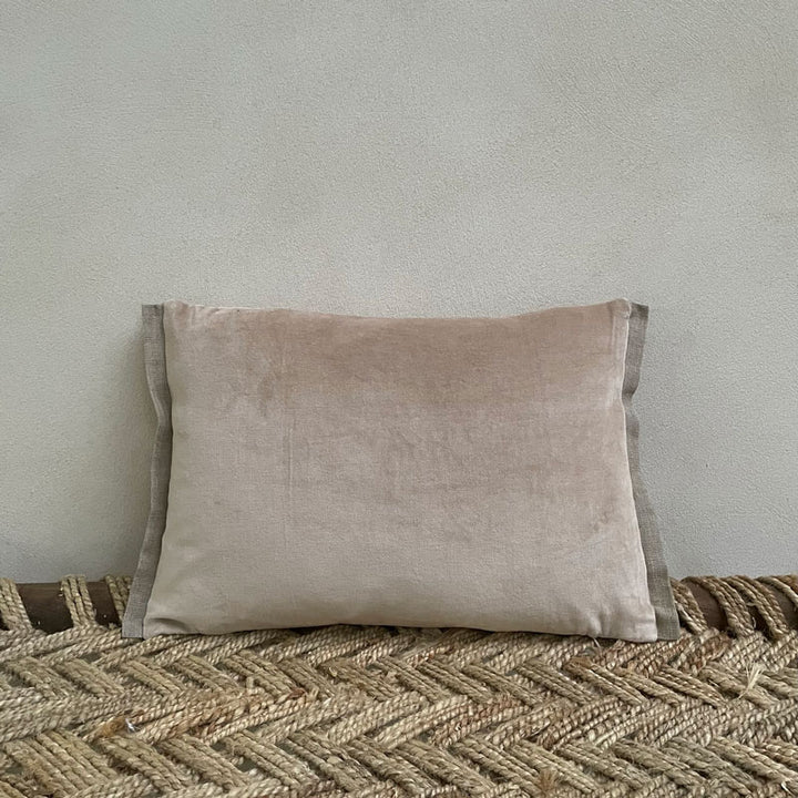 Rectangular Velvet Cushion Sable