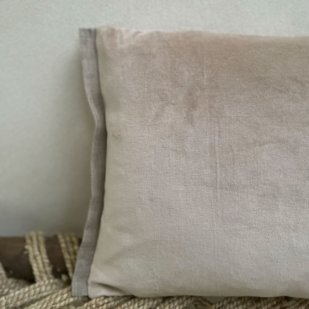 Rectangular Velvet Cushion Sable
