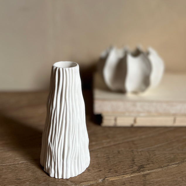 Norwegian Porcelain Vase | Coral Tall