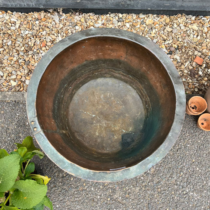Antique Victorian Copper Cauldron